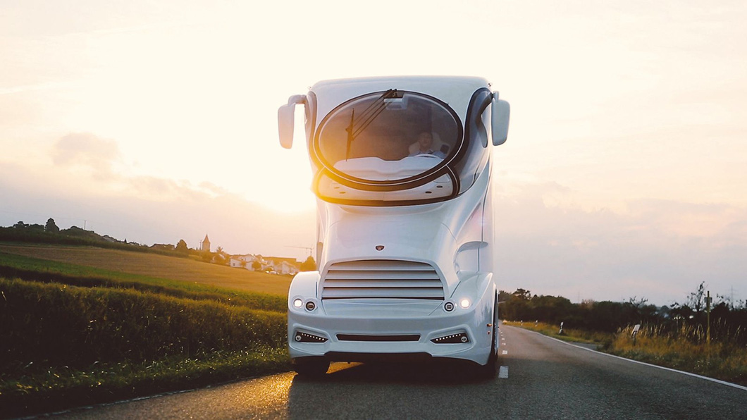   This motorhome is inspired by sports cars, airplanes and yachts to create a unique aesthetic - Photo: Marchi Mobile Vienna