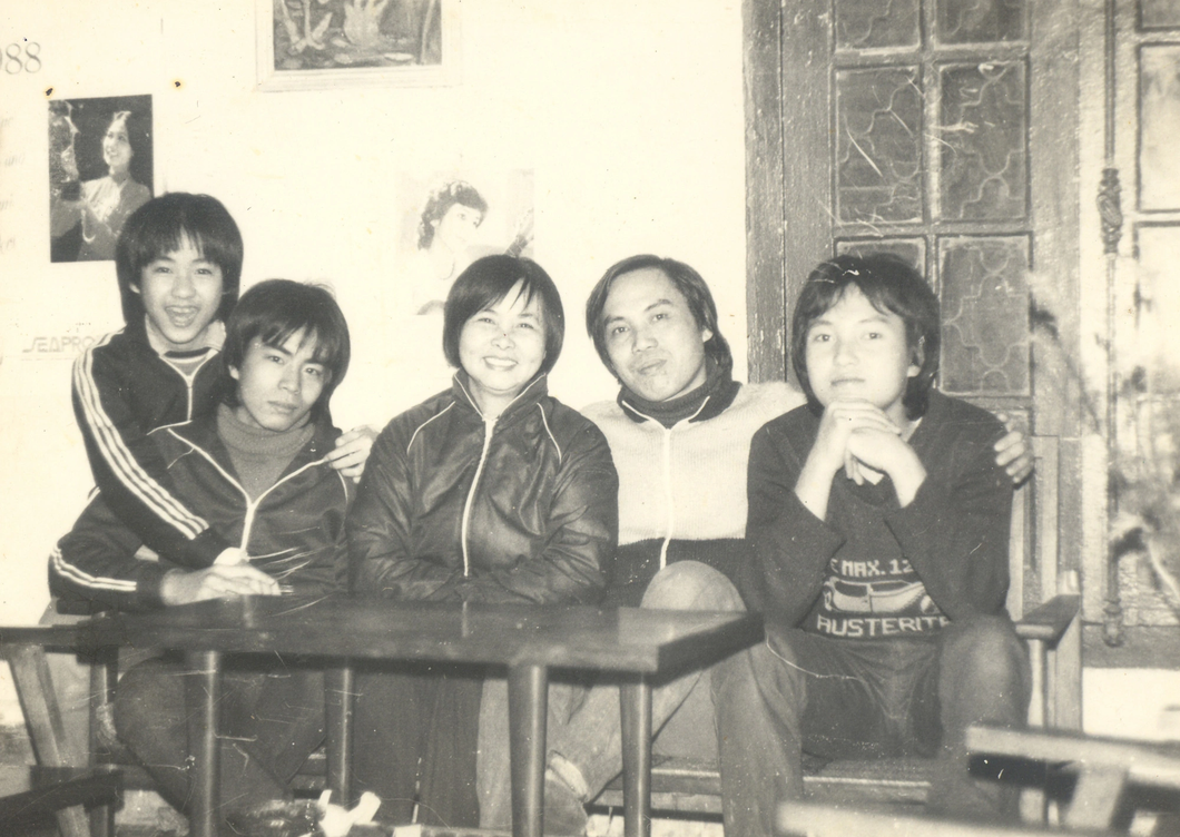 Gia đình Lưu Quang Vũ - Xuân Quỳnh năm 1987 - Ảnh: Gia đình cung cấp
