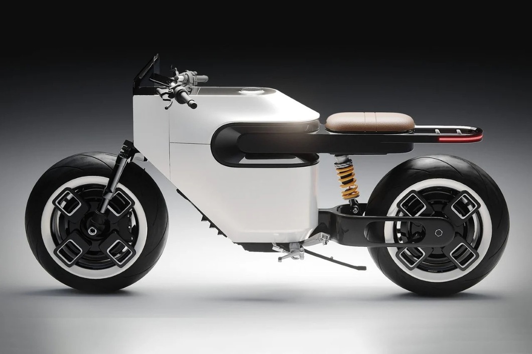 Porsche electric motorbike: 'Speed Monster' for two-wheeler lovers - Photo 4. Actually, the Porsche 619 comes in two versions. One focuses on minimalism, the other on luxury, but both are intended to seat only one person. The lower version has room to add a storage box for those who prefer convenience, but removes the distinctive taillights.
