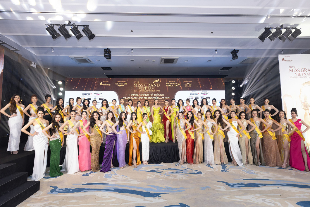 Top 46 thí sinh bước vào chung kết Miss Grand Vietnam 2023 - Ảnh: BTC