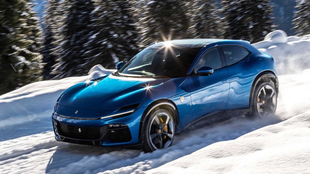 6. Ferrari Purosangue.  Maximum speed: 309 km/h, acceleration 0 – 96 km/h: 3.3 sec.  The only difference between the Purosangu and the Urus Performante is that the top speed of the model with the prancing horse logo is 3 units higher - Photo: Motor1