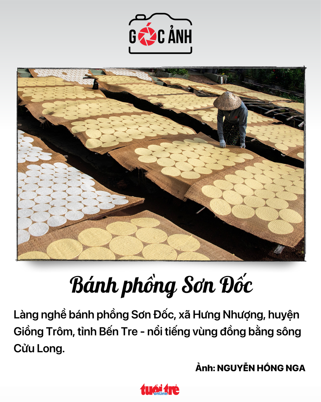 Bánh phồng Sơn Đốc - Ảnh: NGUYỄN HỒNG NGA