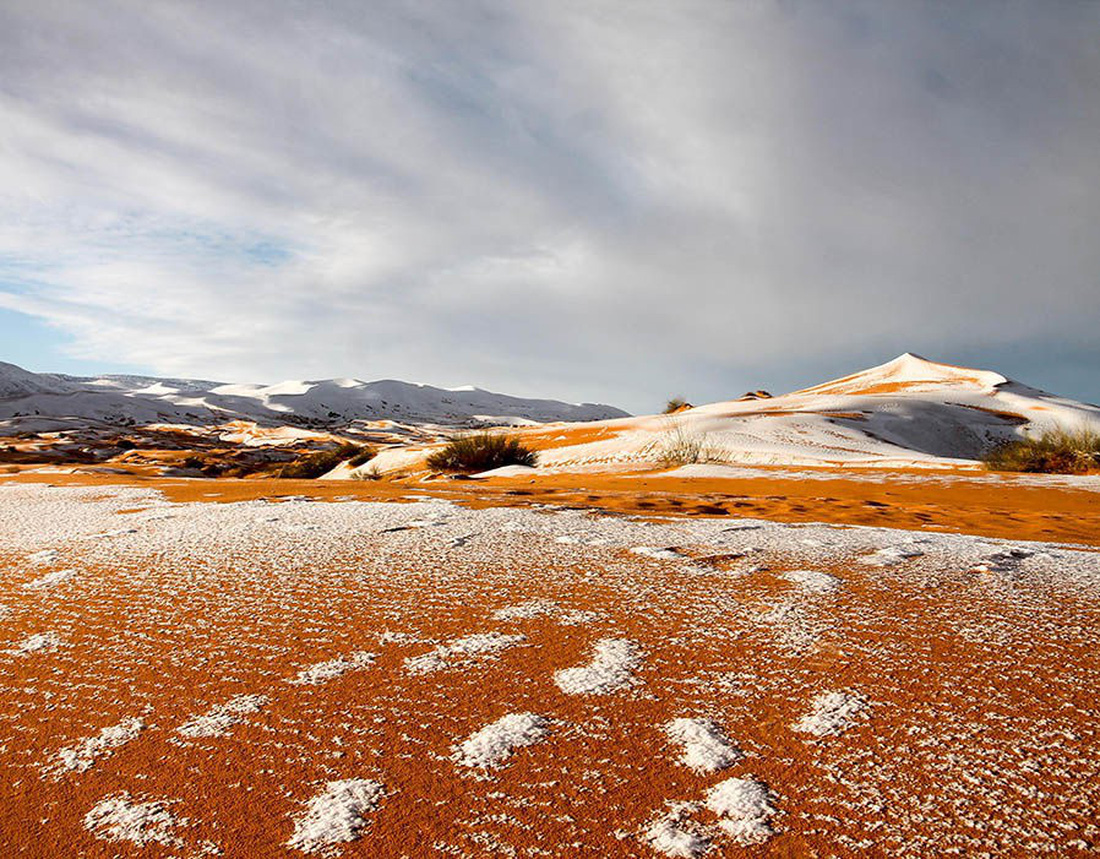 Chuyện khó tin: tuyết rơi phủ trắng sa mạc Sahara - Ảnh 11.