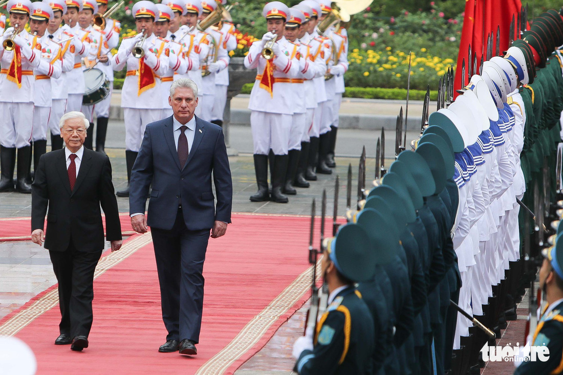 Chùm ảnh Chủ tịch Cuba Miguel Díaz-Canel thăm Việt Nam - Ảnh 3.