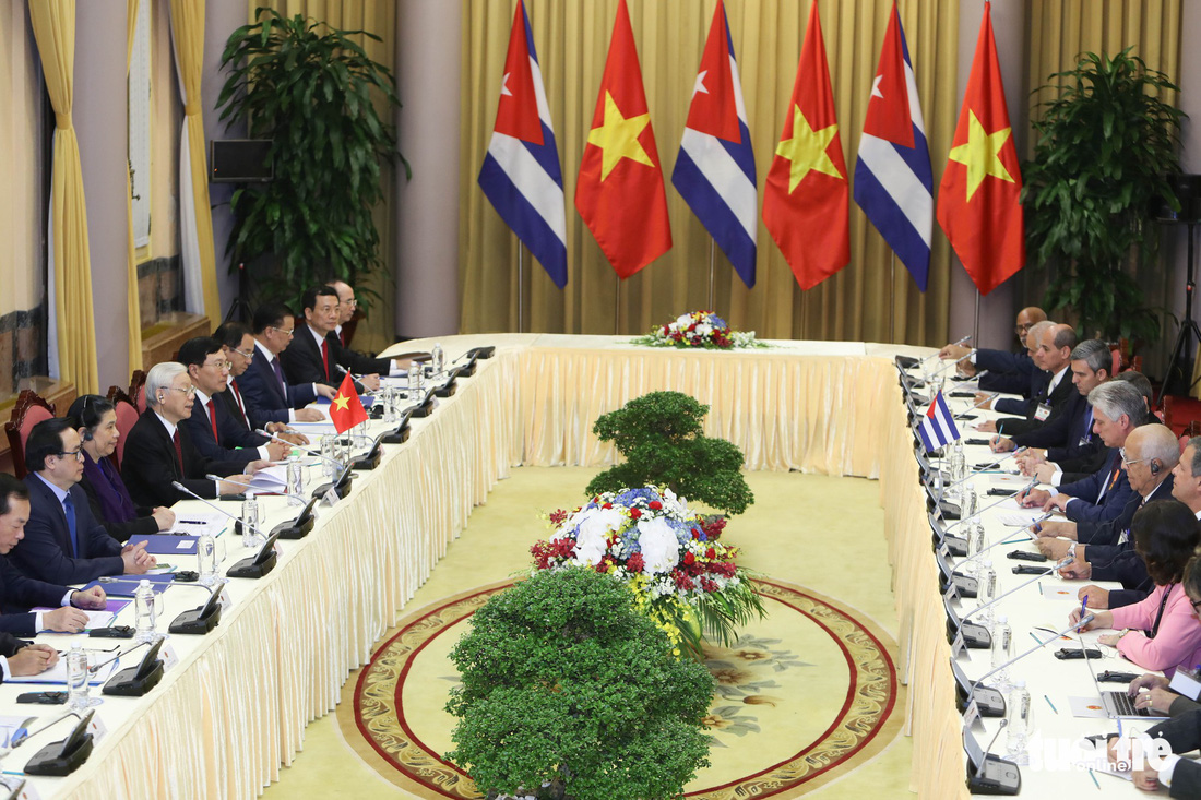 Chùm ảnh Chủ tịch Cuba Miguel Díaz-Canel thăm Việt Nam - Ảnh 7.