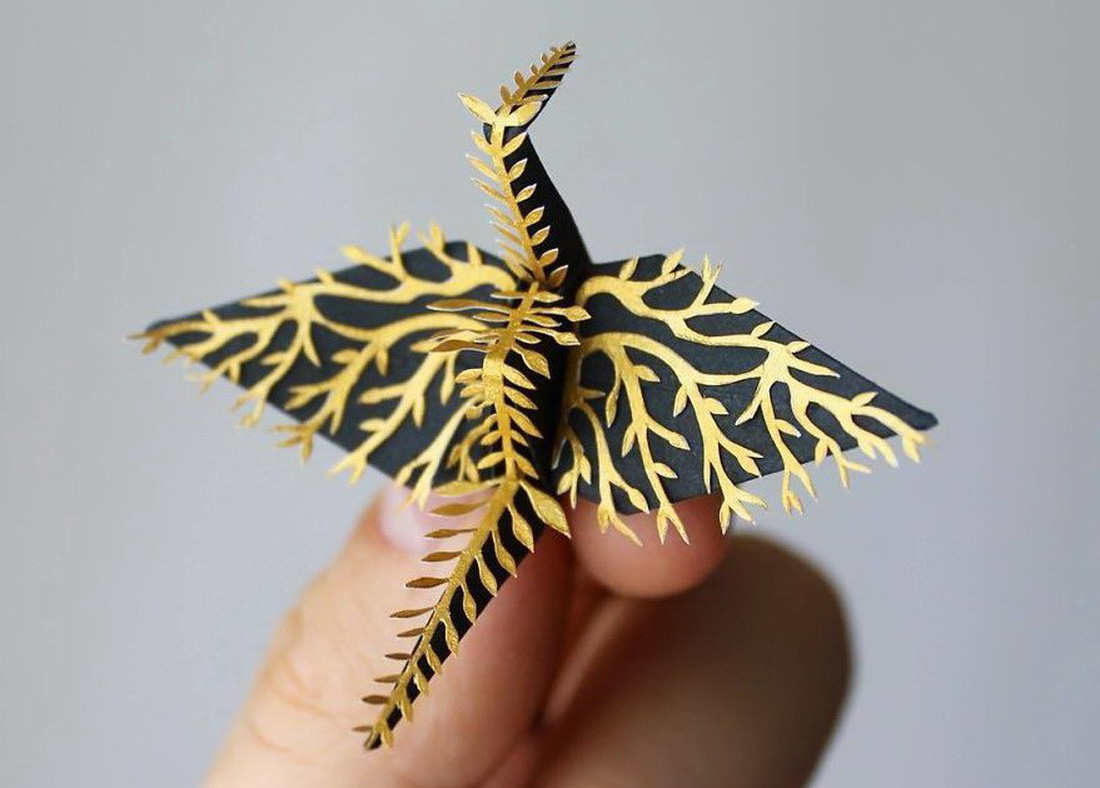 Ngắm những chú hạc giấy origami đẹp ngỡ ngàng - Ảnh 5.