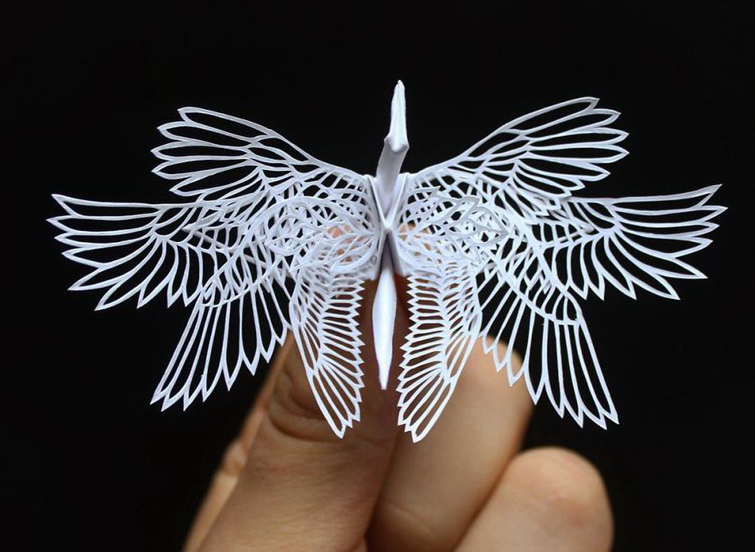 Ngắm những chú hạc giấy origami đẹp ngỡ ngàng - Ảnh 7.