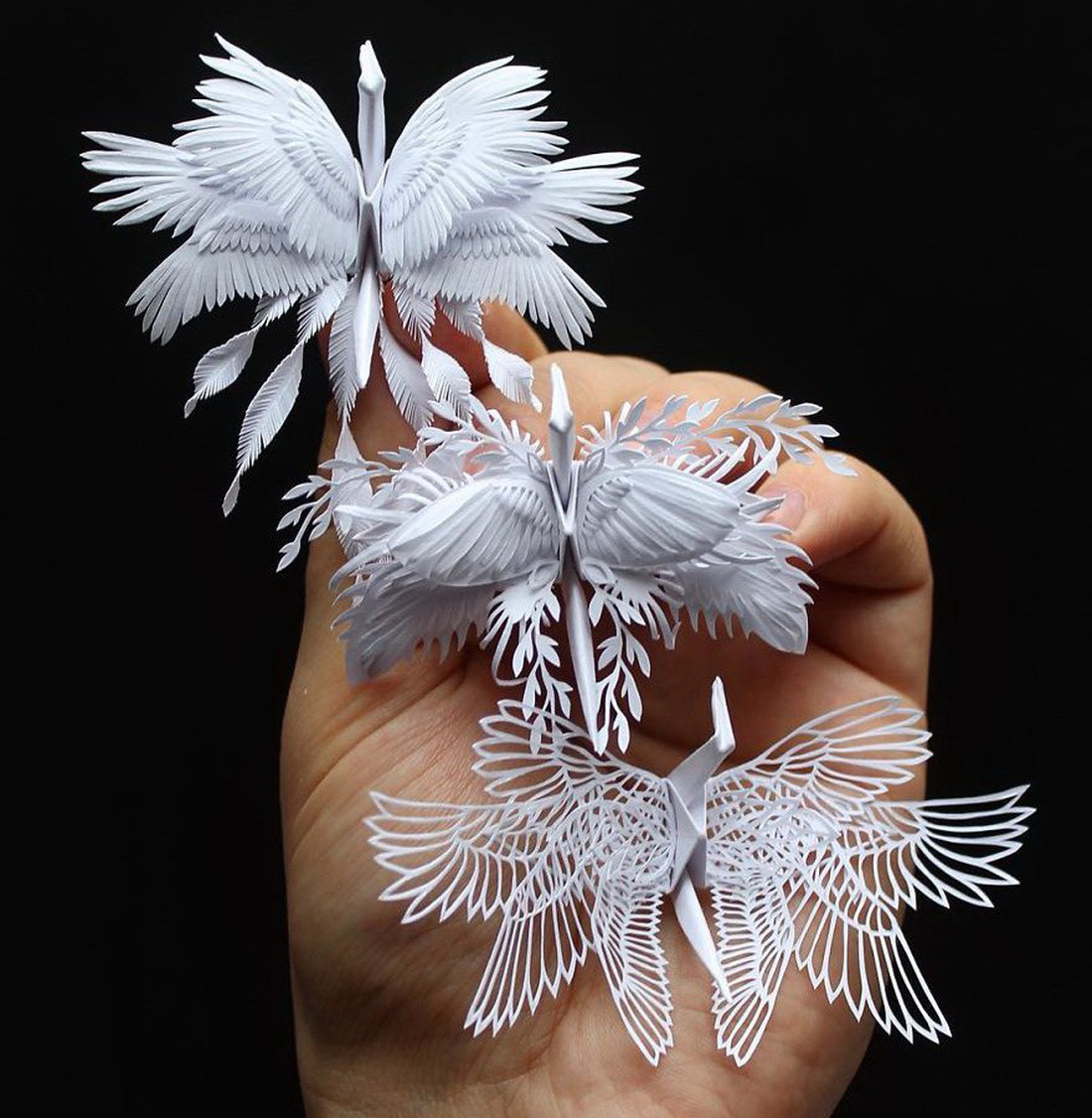 Ngắm những chú hạc giấy origami đẹp ngỡ ngàng - Ảnh 17.