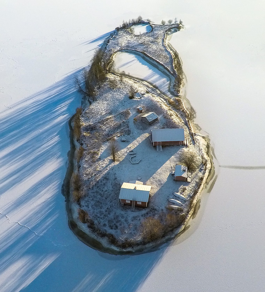 Đảo ‘bốn mùa’ Phần Lan đẹp mê hồn nhìn từ trên cao - Ảnh 4.