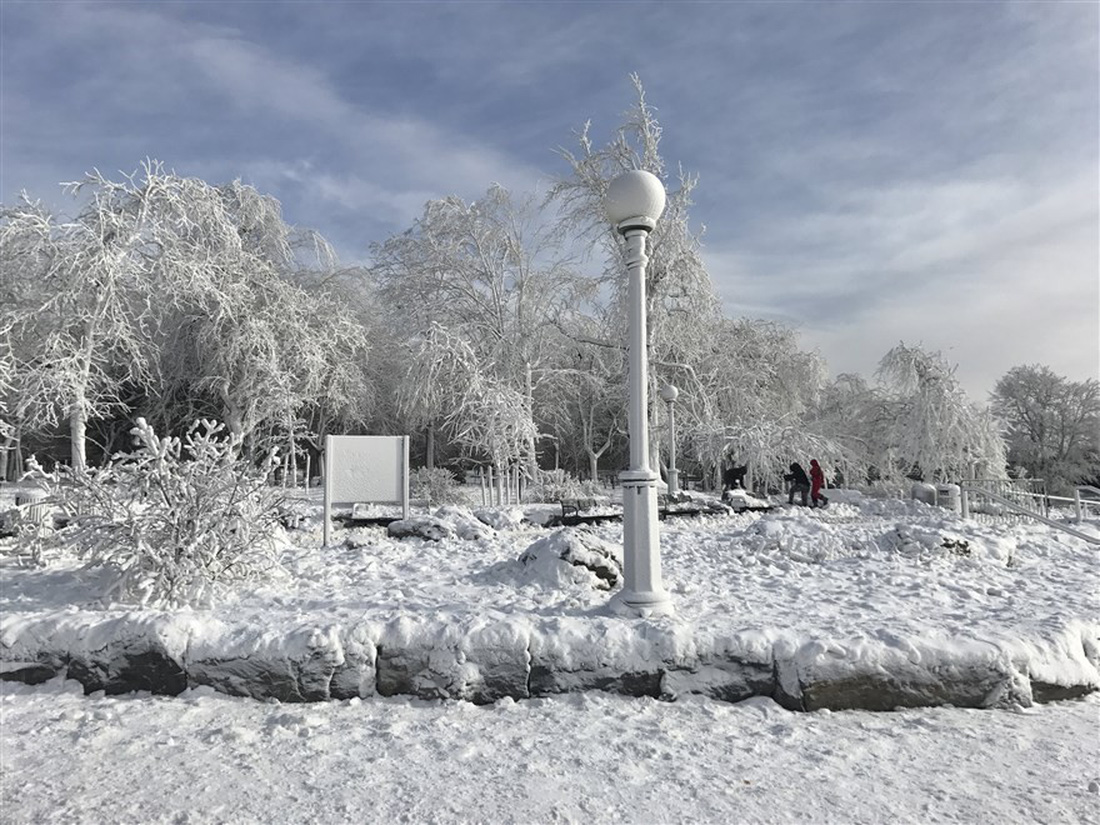 Du khách ngắm thác Niagara trong băng giá - Ảnh 8.