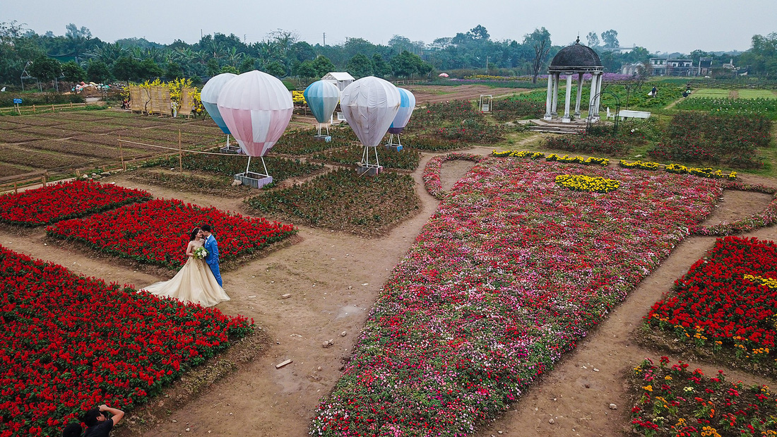 Cup ngàn hoa khổng lồ cổ vũ đội tuyển Việt Nam - Ảnh 4.