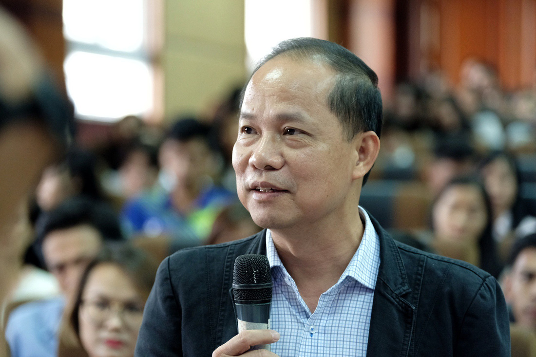 Nhà báo Lê Xuân Trung - phó Tổng biên tập báo Tuổi Trẻ - Ảnh: NAM TRẦN