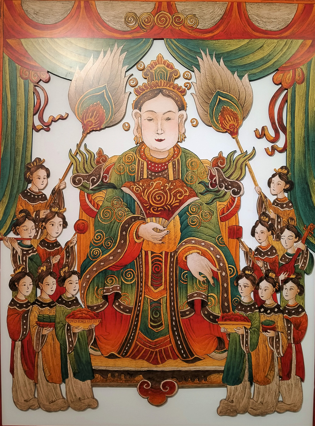 Ngắm Bà Trưng, Bà Triệu, tố nữ mắt to tròn, mặt V-line trong tranh Xuân Lam - Ảnh 7.