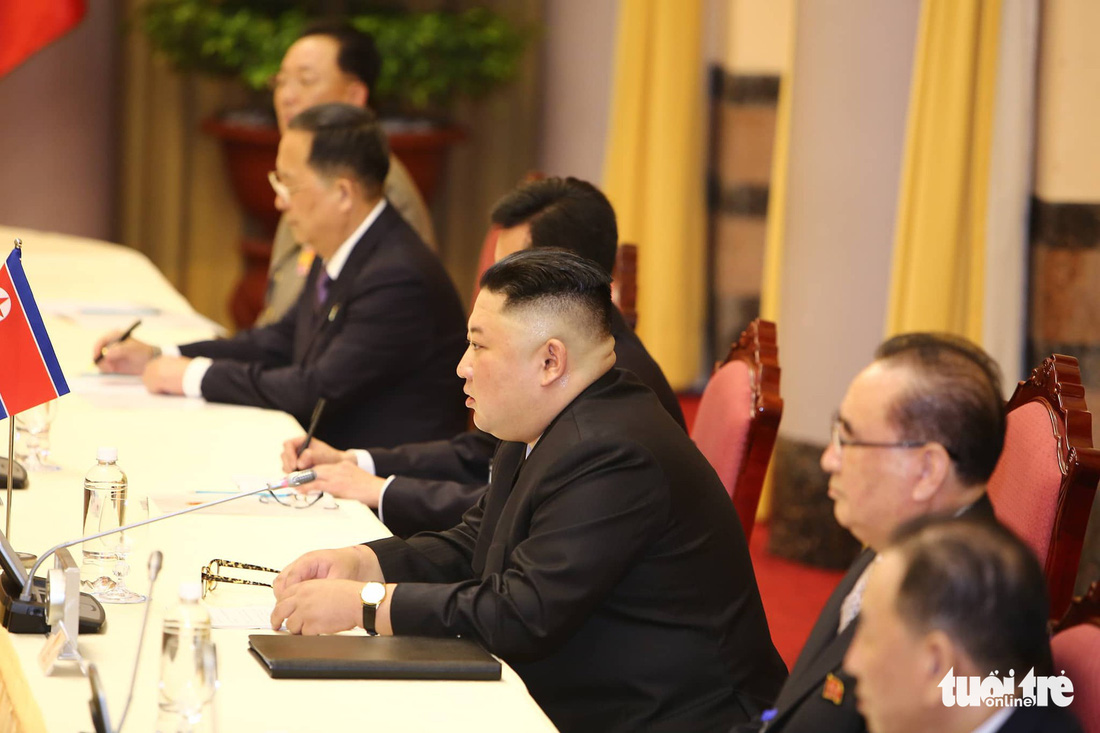 Tổng bí thư, Chủ tịch nước Nguyễn Phú Trọng hội đàm với Chủ tịch Kim Jong Un - Ảnh 5.