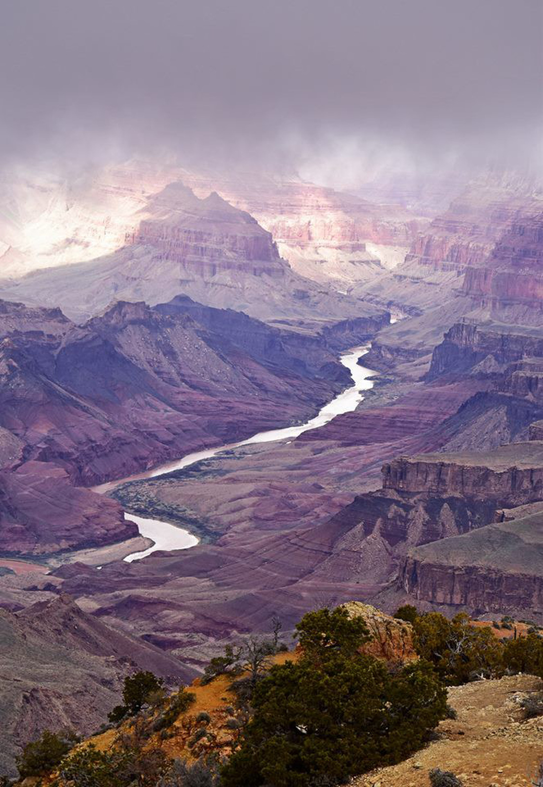 Kỳ quan Grand Canyon tráng lệ mùa tuyết rơi - Ảnh 4.