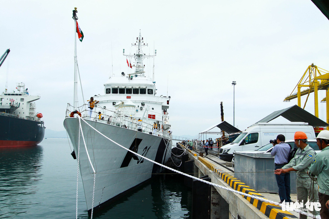 Tàu VIJIT thuộc Lực lượng bảo vệ bờ biển Ấn Độ thăm Đà Nẵng - Ảnh 1.
