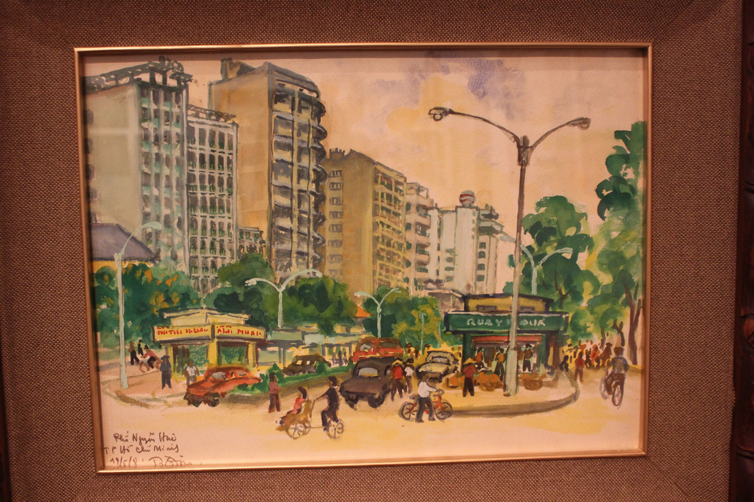 Ngắm Sài Gòn rực rỡ trong tranh Bùi Xuân Phái - Ảnh 4.