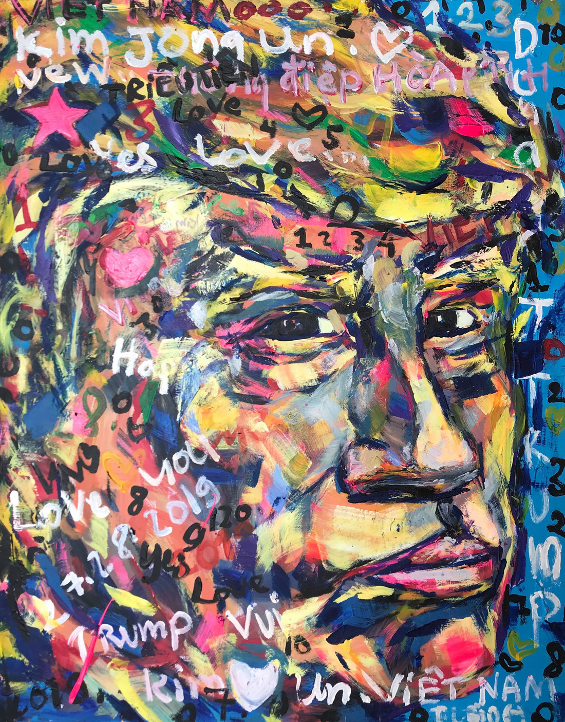 5 năm miệt mài vẽ Donald Trump, họa sĩ Việt được mời triển lãm tại Ý - Ảnh 4.