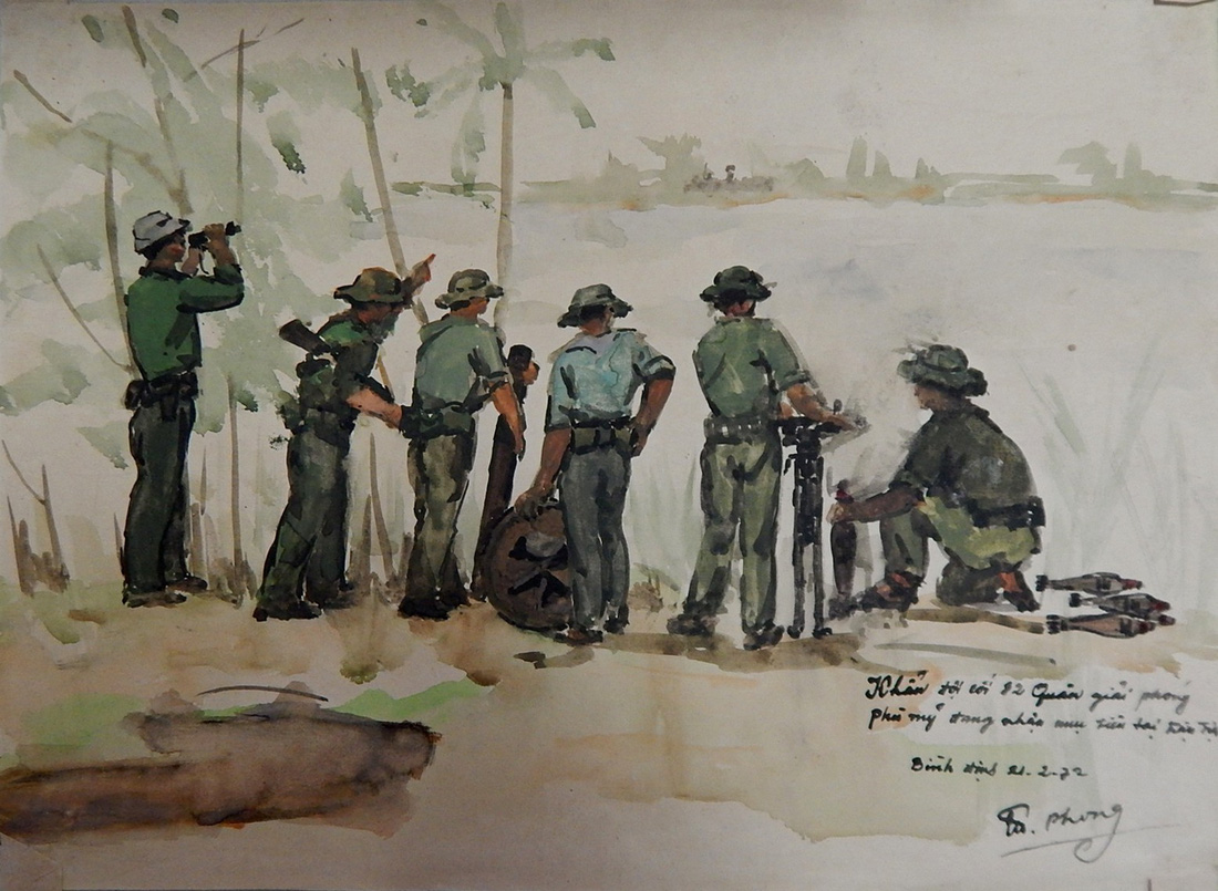 Xem ký họa Ký ức chiến trường của liệt sĩ - họa sĩ Hà Xuân Phong - Ảnh 4.
