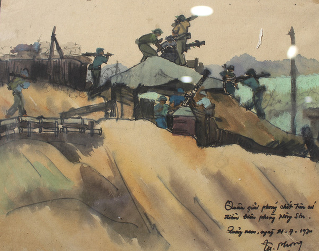 Xem ký họa Ký ức chiến trường của liệt sĩ - họa sĩ Hà Xuân Phong - Ảnh 14.