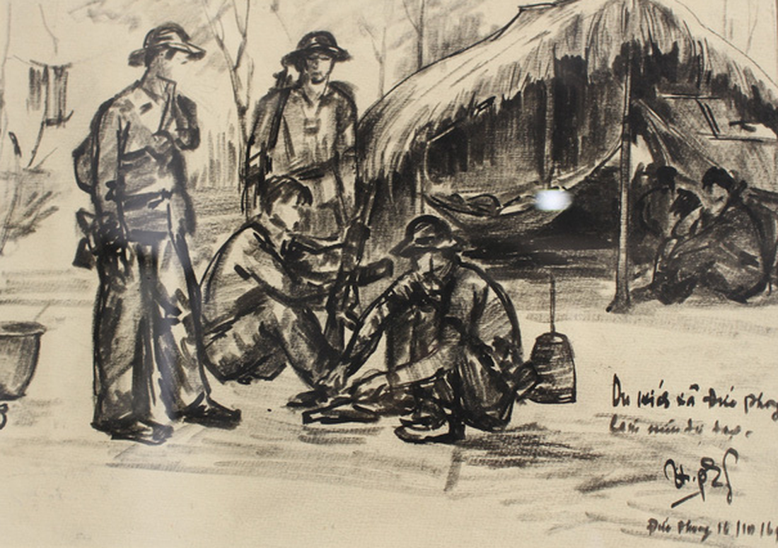 Xem ký họa Ký ức chiến trường của liệt sĩ - họa sĩ Hà Xuân Phong - Ảnh 16.