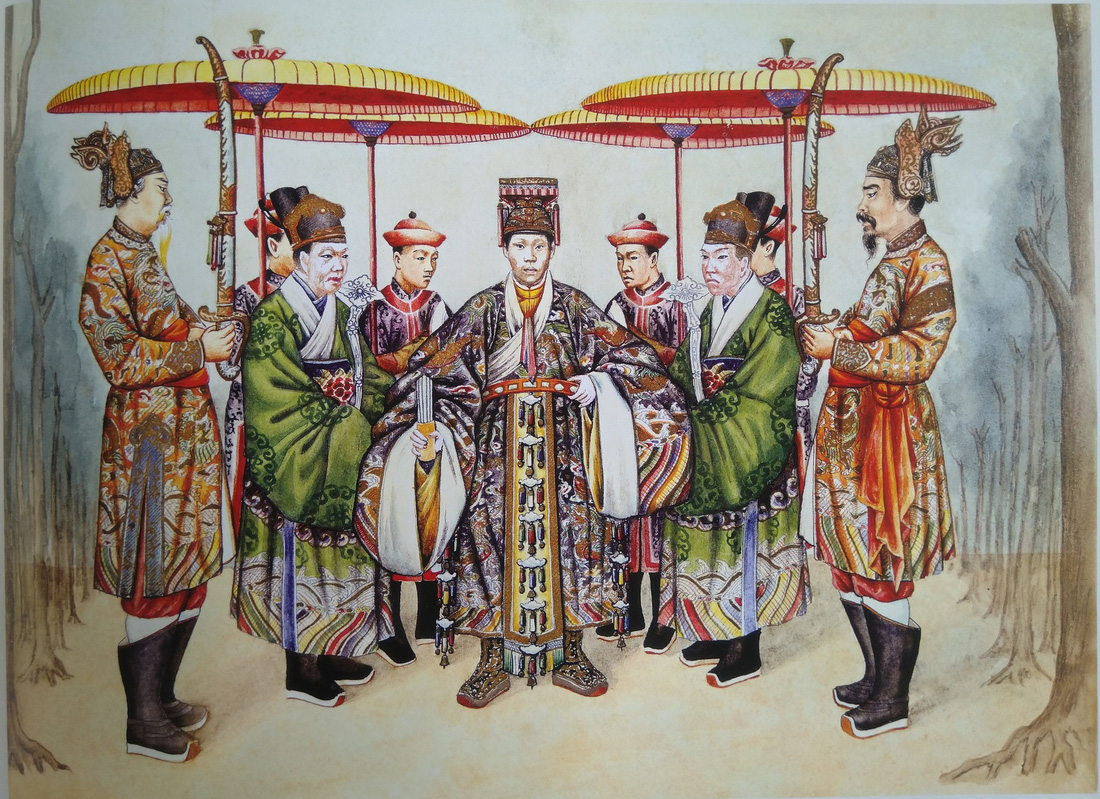 Trăm năm lưu lạc của bộ tranh quý Đại lễ phục triều Nguyễn - Ảnh 2.