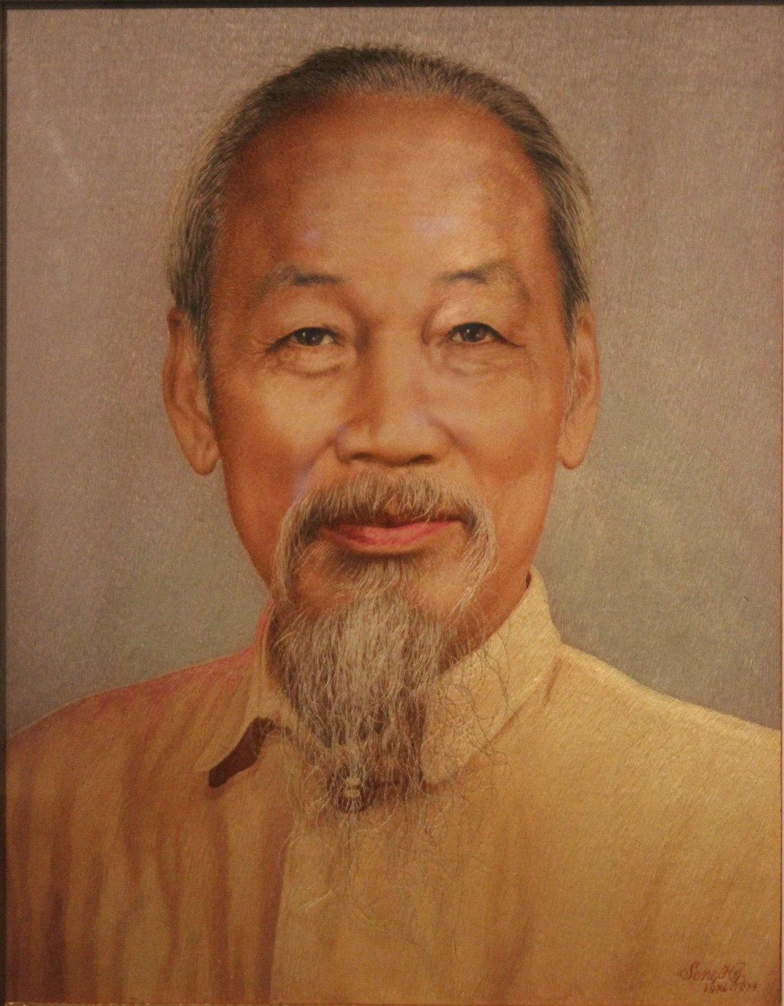 Ngắm tranh danh họa Tô Ngọc Vân, Trần Văn Cẩn vẽ Bác Hồ - Ảnh 4.
