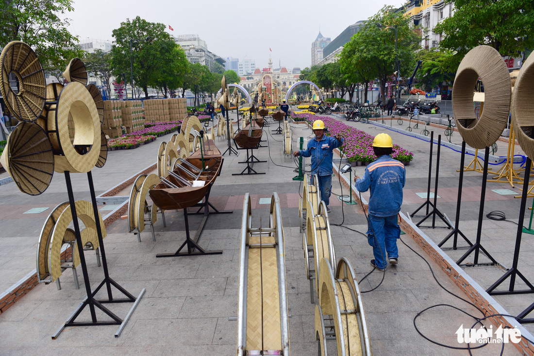 Đường hoa Nguyễn Huệ 2020 dự kiến xong từ 26 Tết - Ảnh 3.