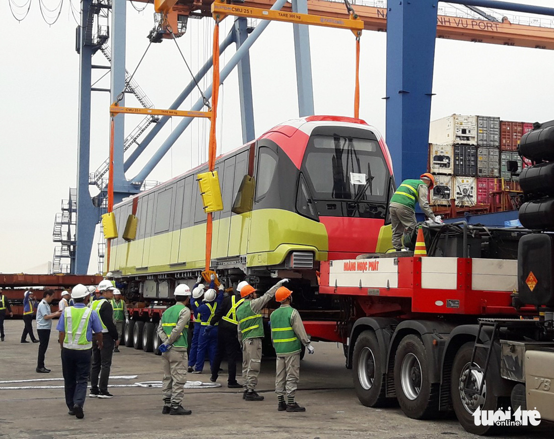 Chiêm ngưỡng đoàn tàu metro Nhổn - ga Hà Nội rời cảng Hải Phòng - Ảnh 5.