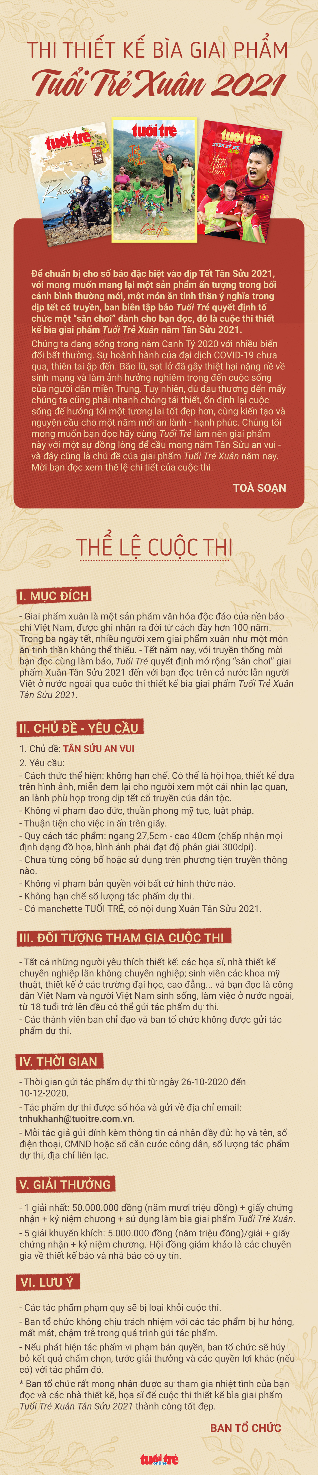 Thiết kế bìa Tuổi Trẻ Xuân Tân Sửu: Dẫu người buồn đến Tết cũng phải vui... - Ảnh 2.