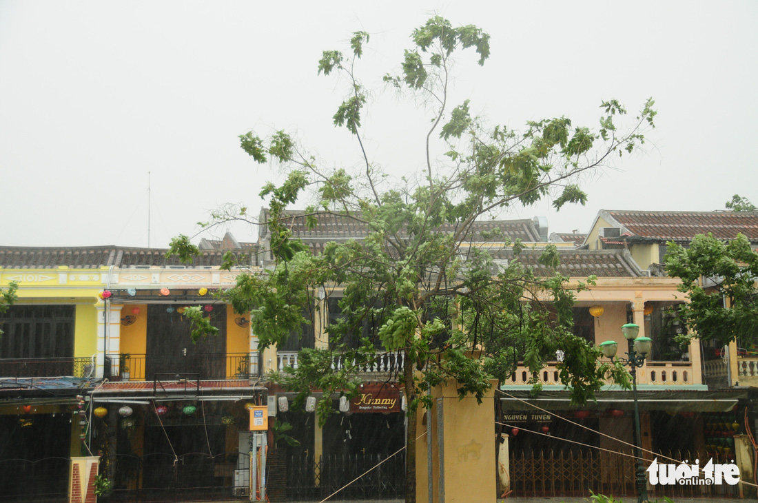 Nước biển tràn vào Cù Lao Chàm, phố cổ Hội An run rẩy trong bão - Ảnh 10.