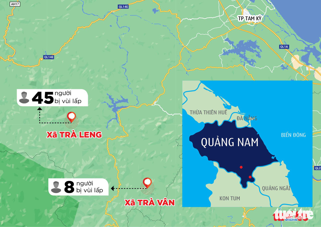 Nóng: Hai vụ sạt lở vùi lấp 53 người ở Quảng Nam, đã thông đường vào Nam Trà My - Ảnh 15.