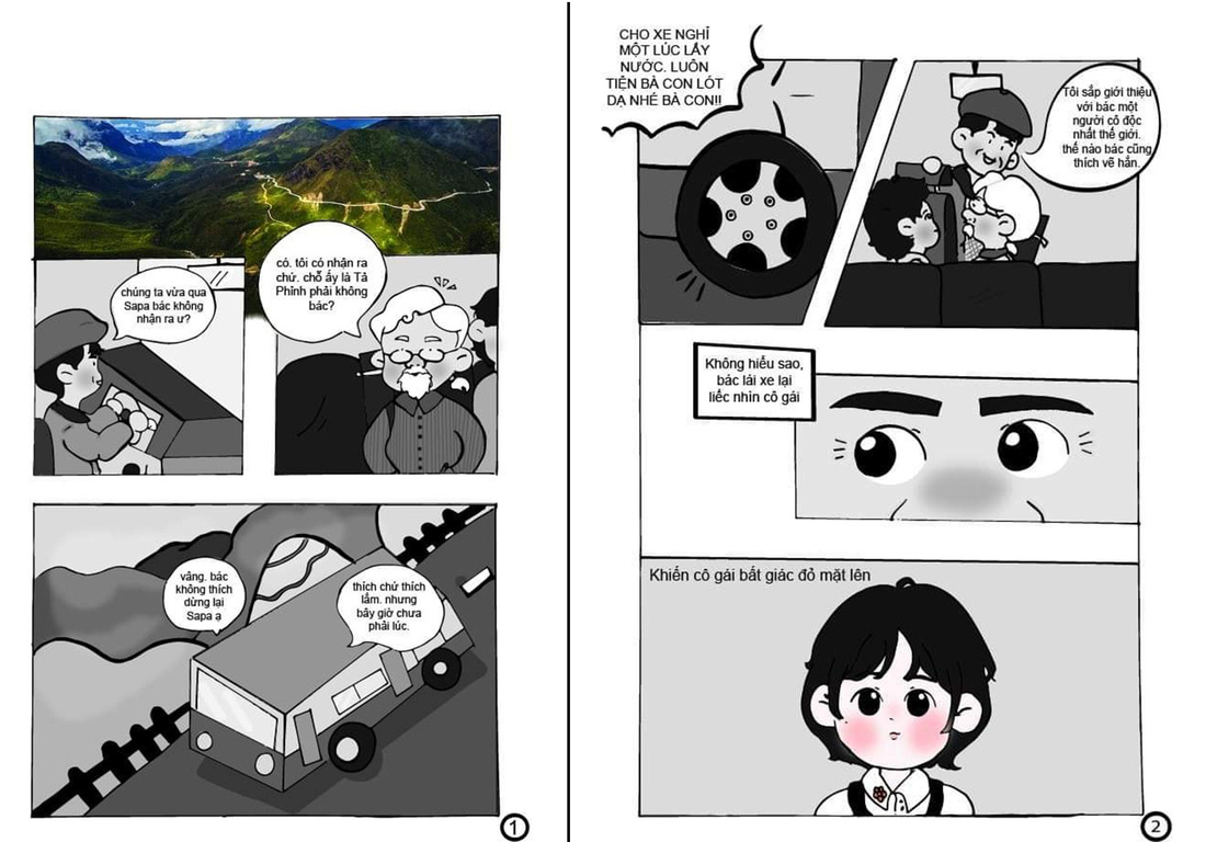 Học sinh lớp 9 TP.HCM ‘sản xuất’ truyện tranh Lặng lẽ Sa Pa - Ảnh 1.