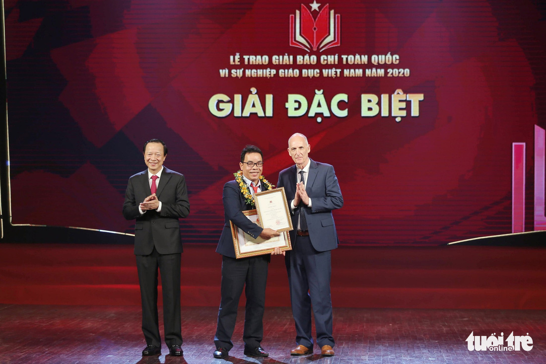 Báo Tuổi Trẻ đạt giải đặc biệt báo chí toàn quốc Vì sự nghiệp giáo dục Việt Nam năm 2020 - Ảnh 1.