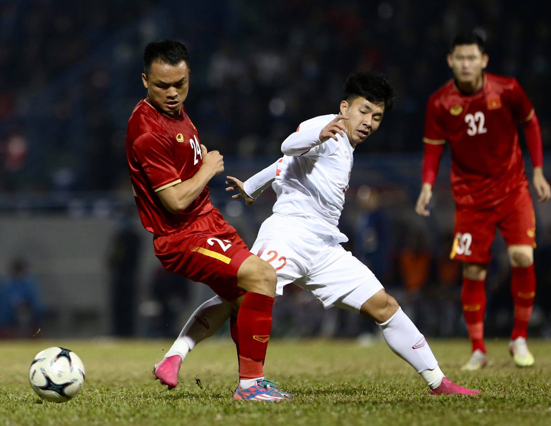 Tuyển Việt Nam thắng đội U22 3-2 trong trận giao hữu tại Quảng Ninh - Ảnh 1.