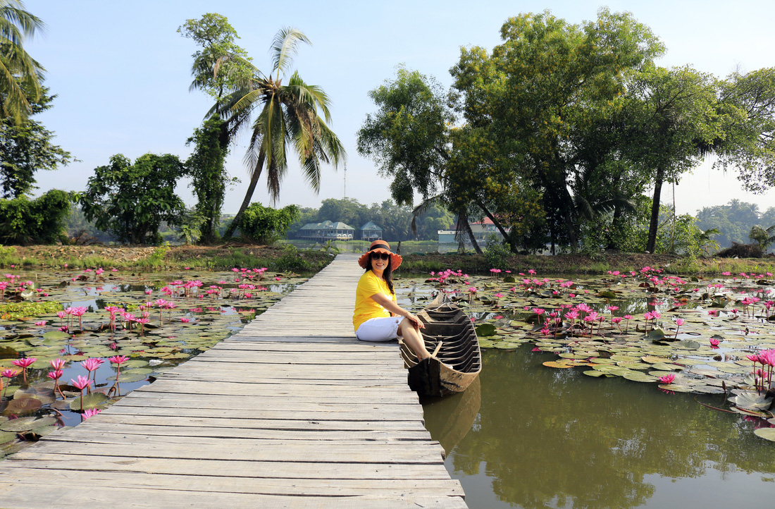 Say ngắm vườn hoa Đà Lạt nở rộ bên sông Sài Gòn - Ảnh 4.