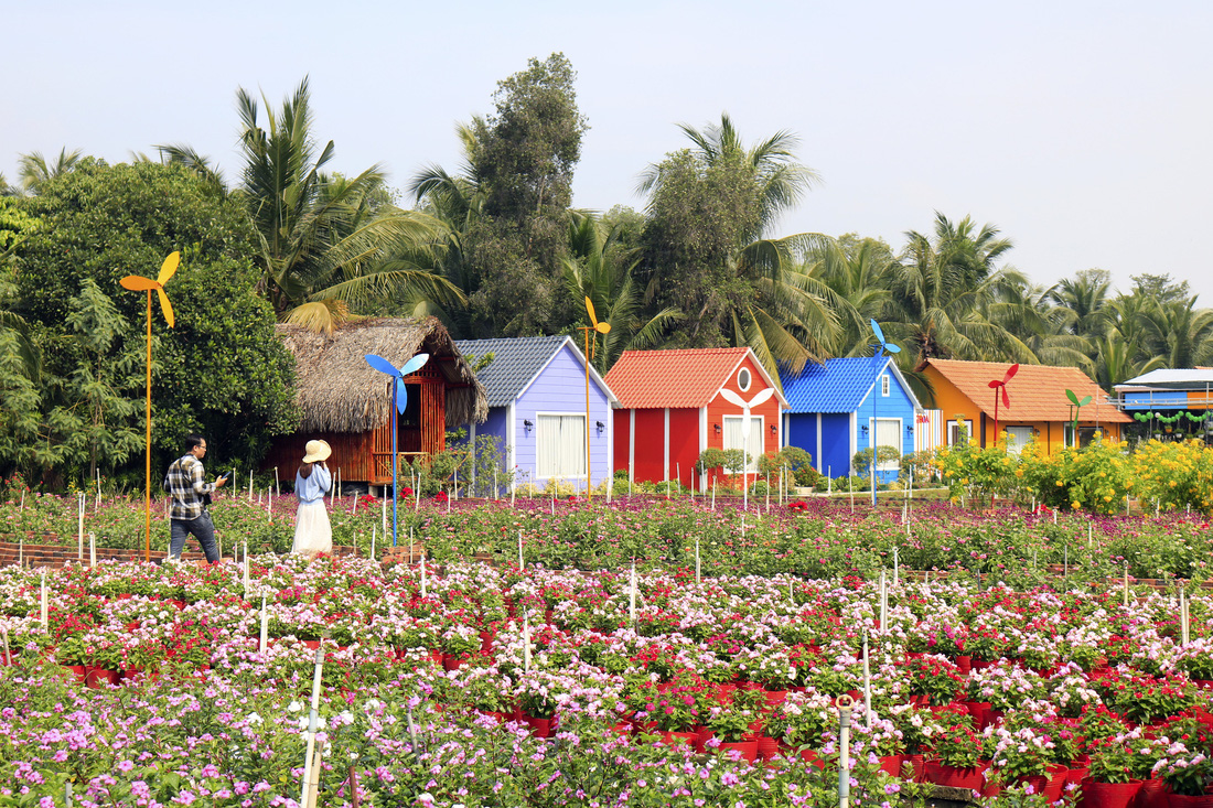 Say ngắm vườn hoa Đà Lạt nở rộ bên sông Sài Gòn - Ảnh 8.