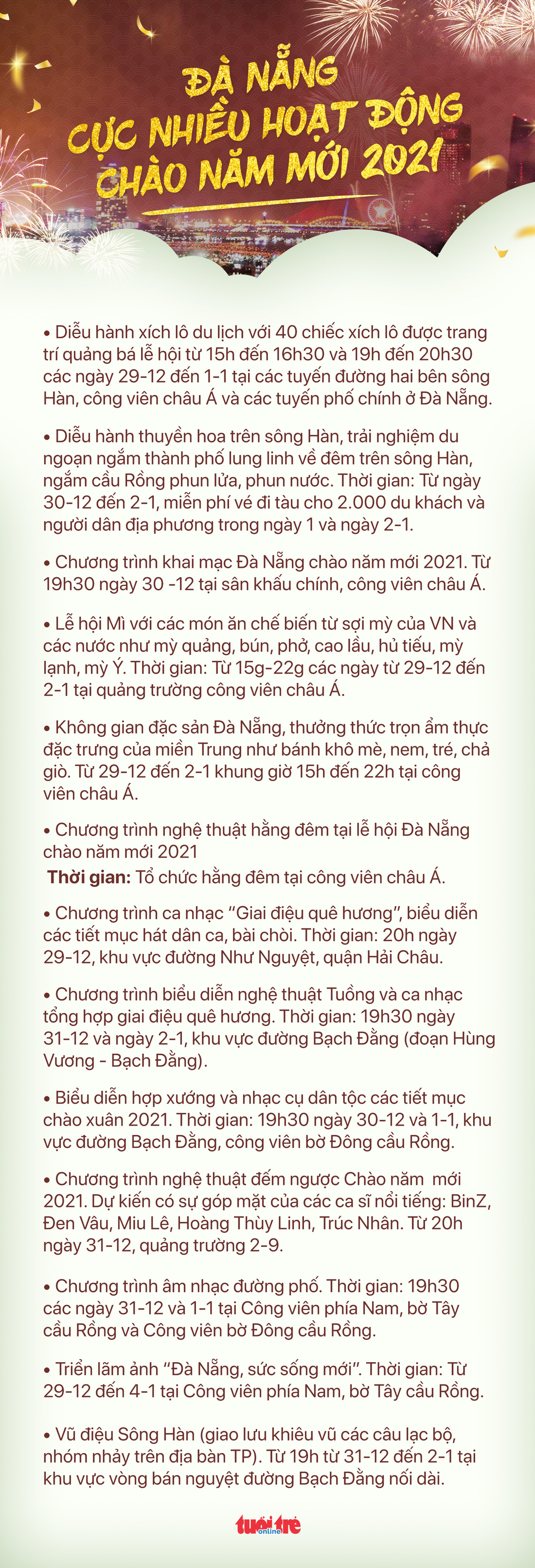 Đón giao thừa Tết dương lịch 2021 ở đâu giữa Hà Nội, Đà Nẵng và TP.HCM - Ảnh 3.