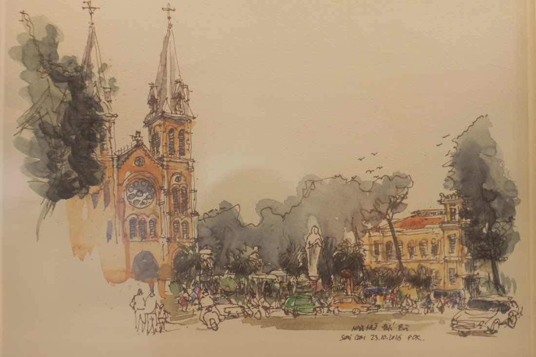 Hồn đô thị qua tác phẩm của họa sĩ Phong Khiếu - Ảnh 1.