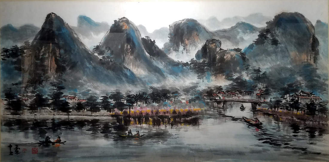 Thái Mặc Niên Hoa: Triển lãm tranh của 5 họa sĩ thủy mặc hàng đầu Sài Gòn - Ảnh 7.