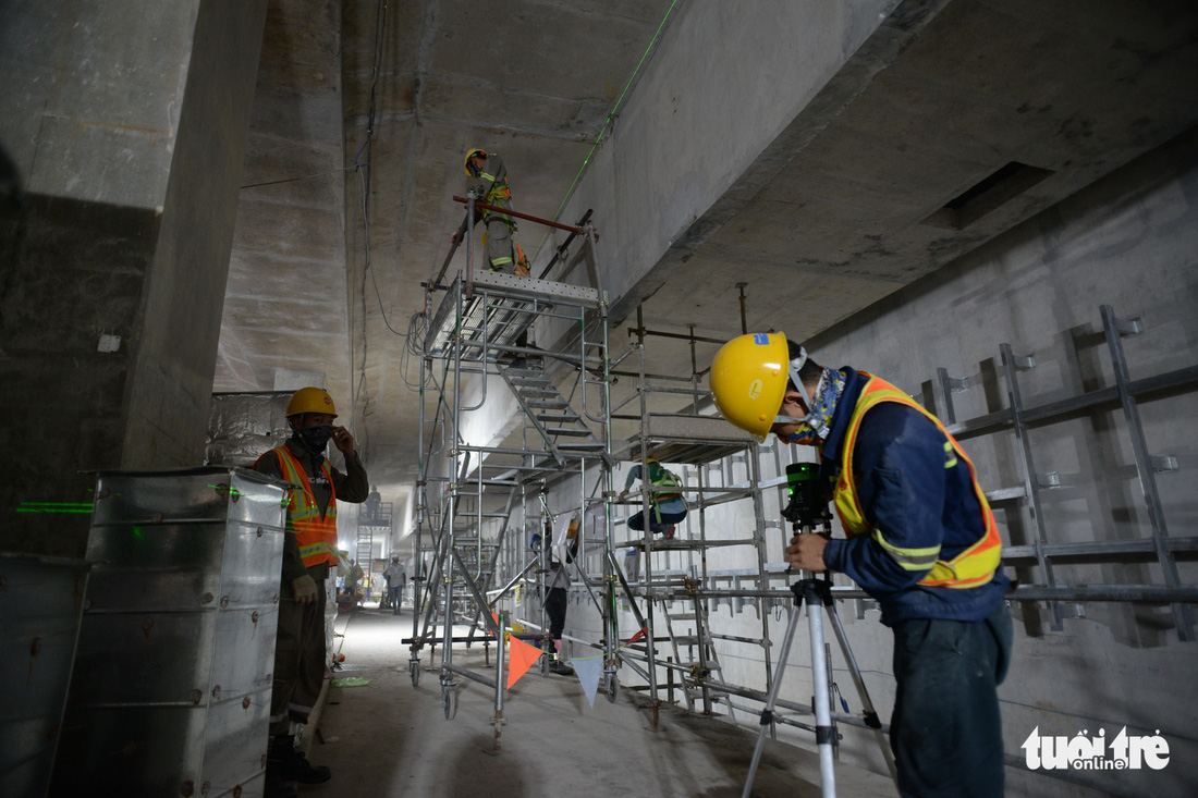 Nhà ga ngầm Ba Son tuyến metro đã thành hình giữa lòng Sài Gòn - Ảnh 6.