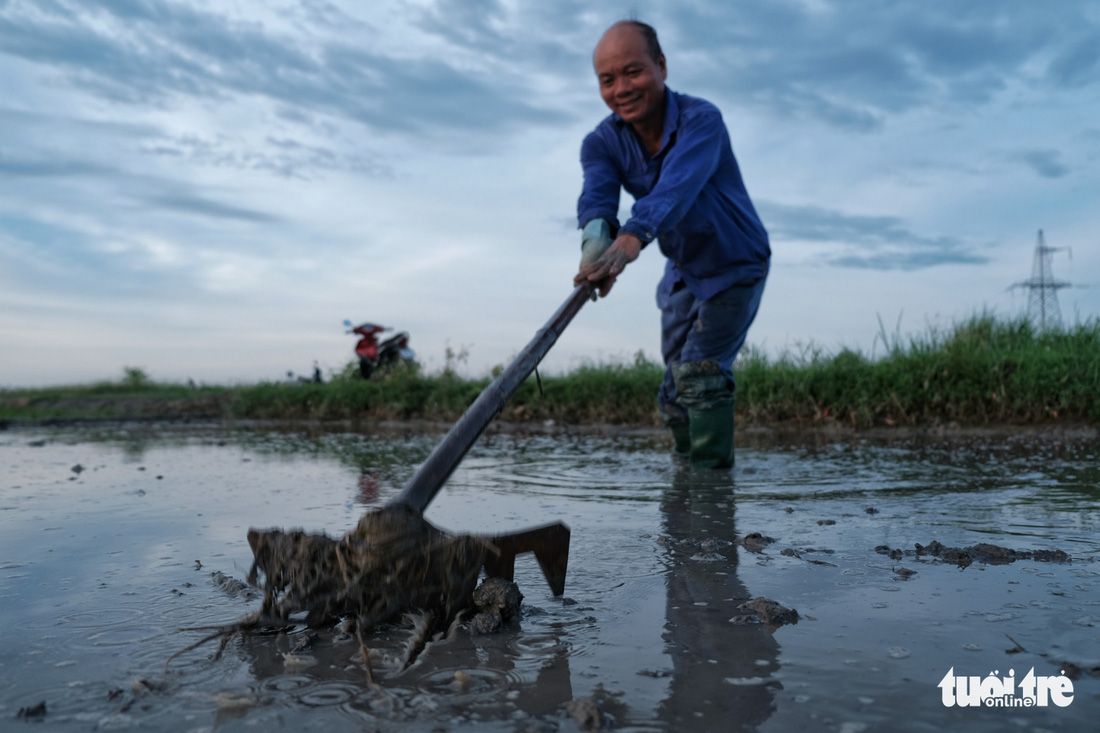 Tránh nắng nóng 40 độ, nông dân Hà Nội đi cấy lúa từ giữa khuya - Ảnh 8.