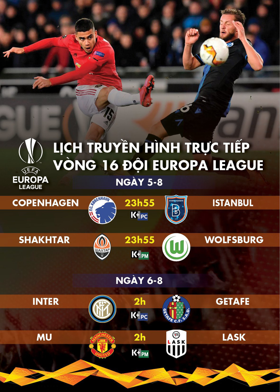 Lịch trực tiếp vòng 16 đội Europa League: Man United - LASK - Ảnh 1.