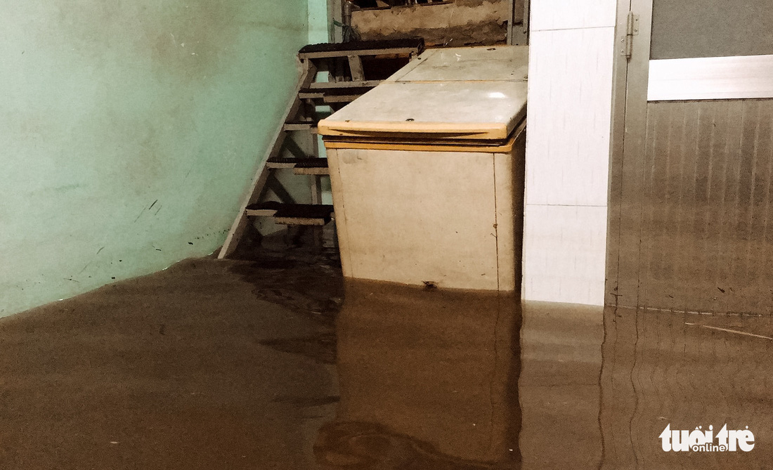 Sau cơn mưa cả tiếng ở TP.HCM, nước tràn vào nhà dân gần 1m - Ảnh 9.