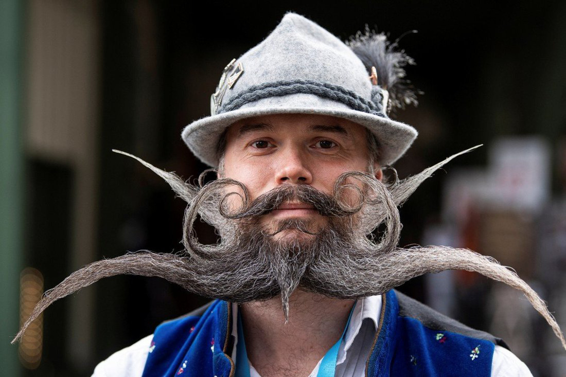 Chủ nhân các bộ râu, ria đẹp nhất thế giới tụ hội ở Đức - Ảnh 2.