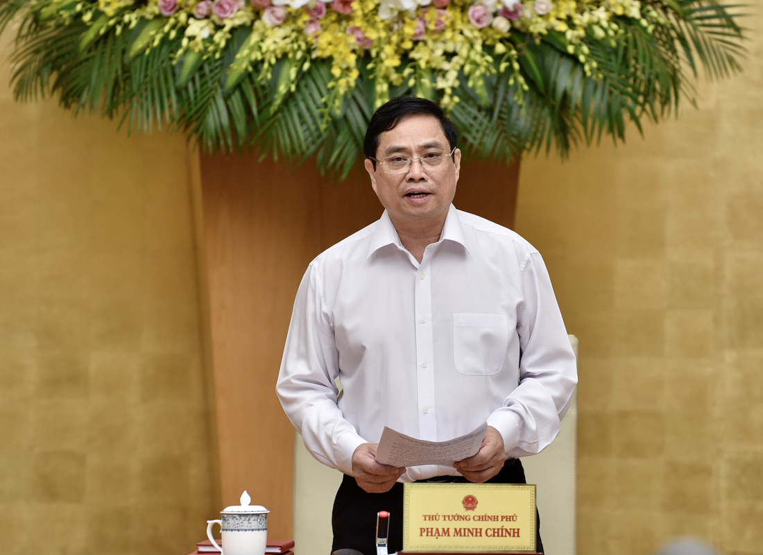 Chùm ảnh Thủ tướng Phạm Minh Chính chủ trì phiên họp Chính phủ - Ảnh 3.