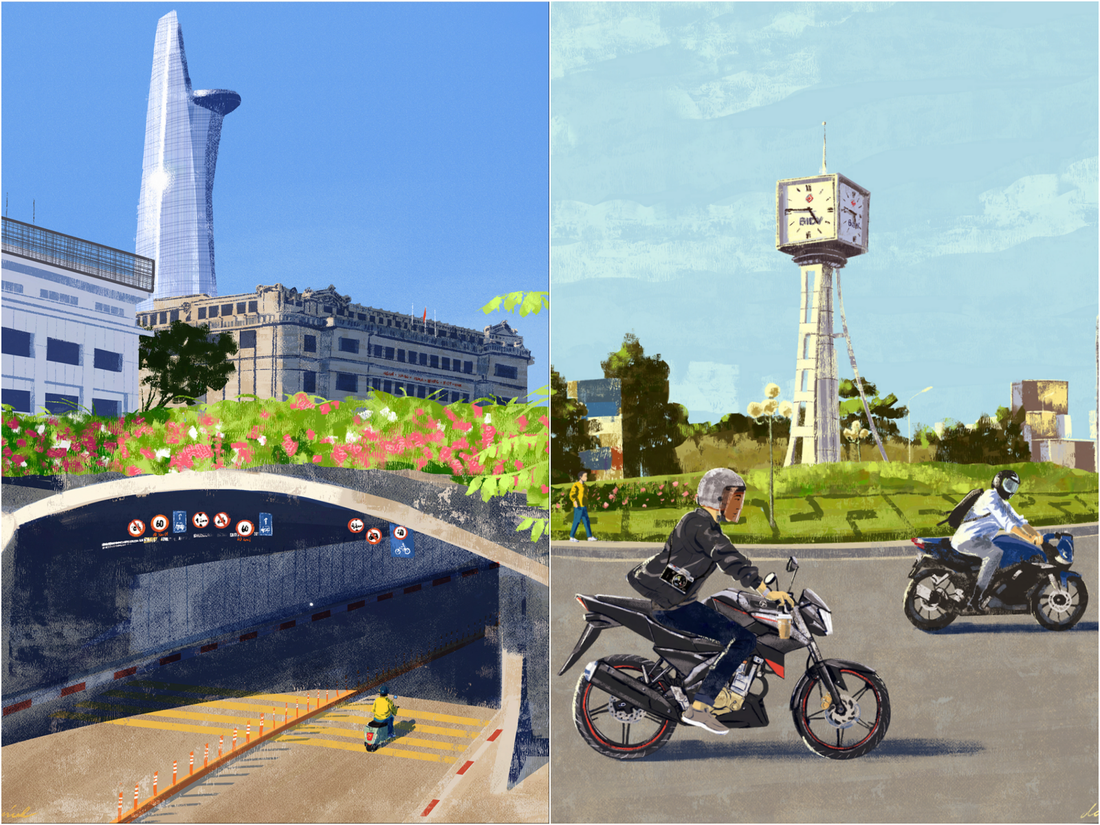Ngắm nhìn thành phố qua bộ tranh ‘vẽ Sài Gòn bằng cả trái tim’ của họa sĩ Philippines - Ảnh 2.