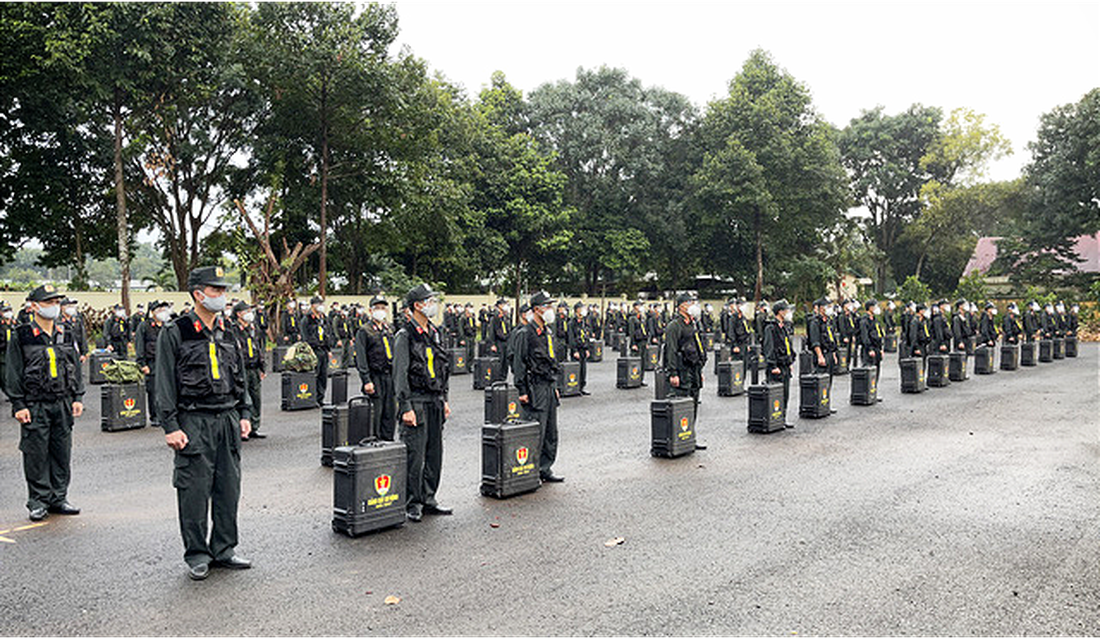 Trung đoàn Cảnh sát cơ động Tây Nguyên chi viện cho Bà Rịa - Vũng Tàu chống dịch - Ảnh 2.