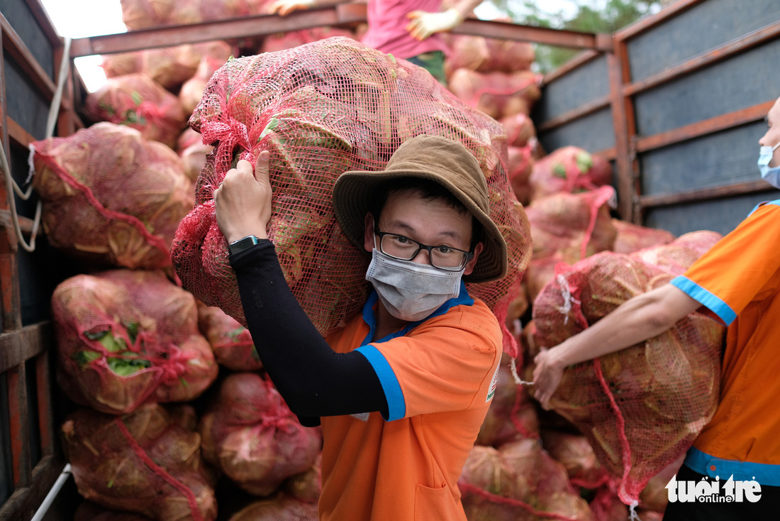 TP.HCM đã đón nhận hơn 5.500 tấn nông sản sạch Lâm Đồng gửi tặng - Ảnh 1.