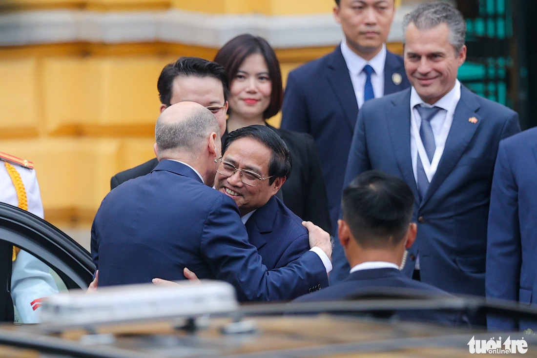 Thủ tướng Phạm Minh Chính đón và hội đàm với Thủ tướng Đức Olaf Scholz - Ảnh 2.